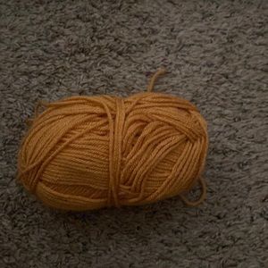 Yellowish orange yarn